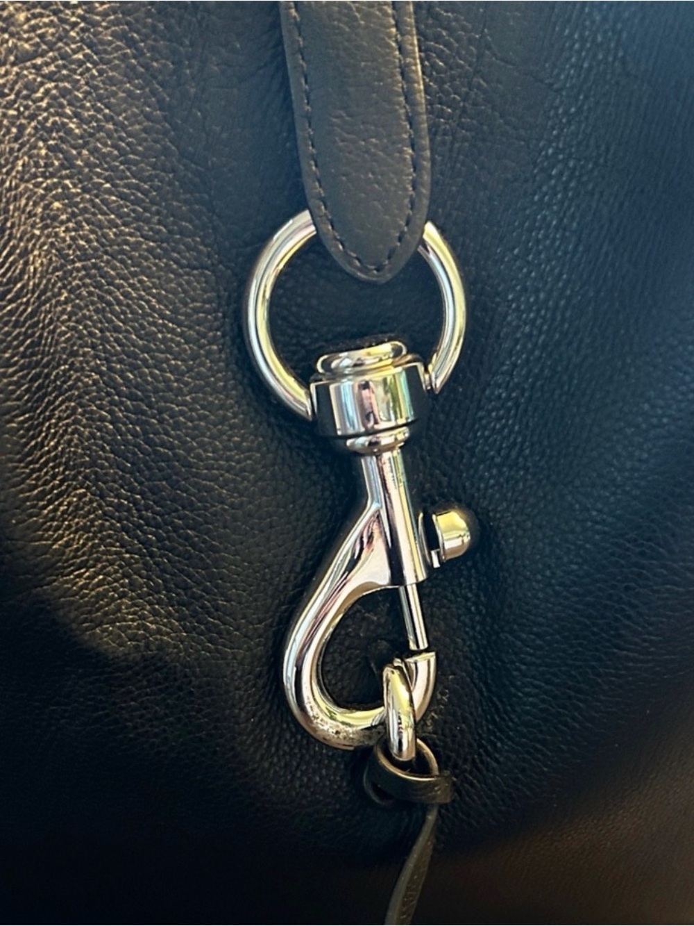 Rebecca Minkoff Black Leather Megan Shoulder Bag - Picture 3 of 11